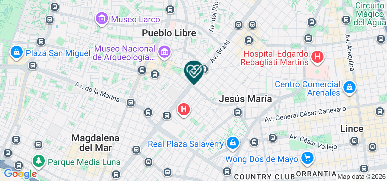 Mapa de Ortopedia San Francisco