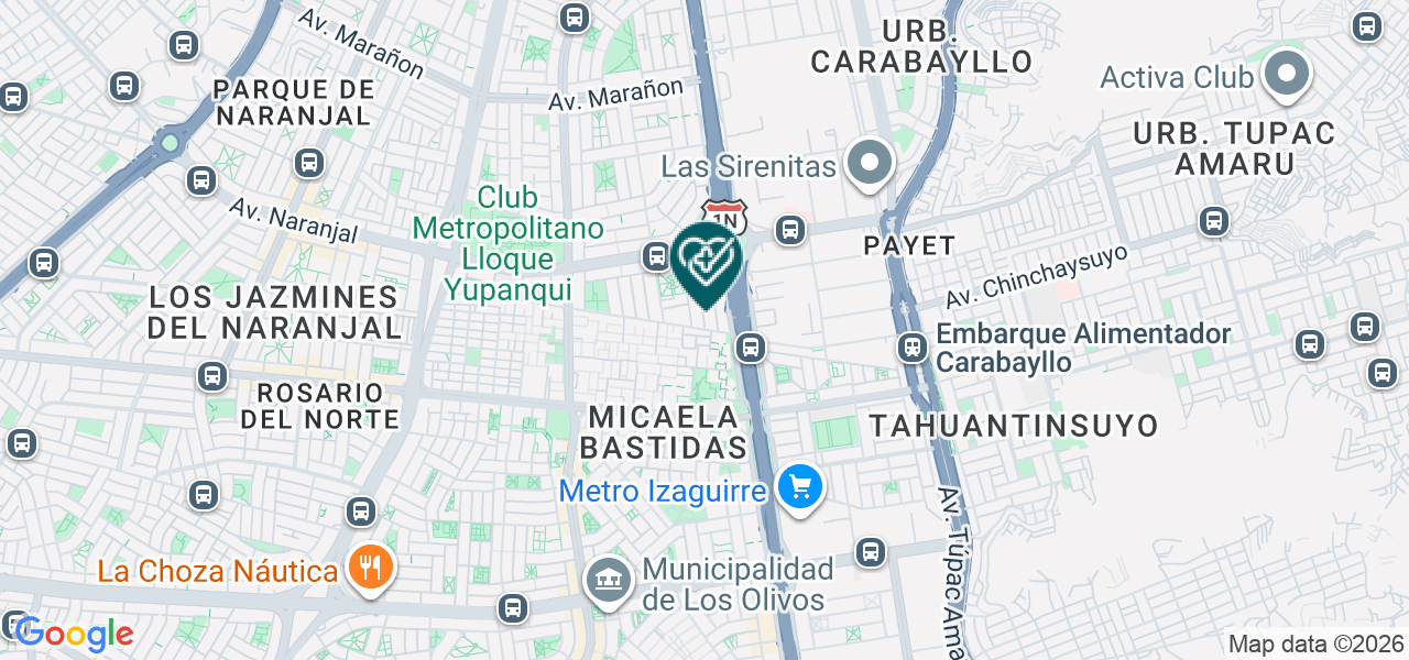 Mapa de Dental Davila