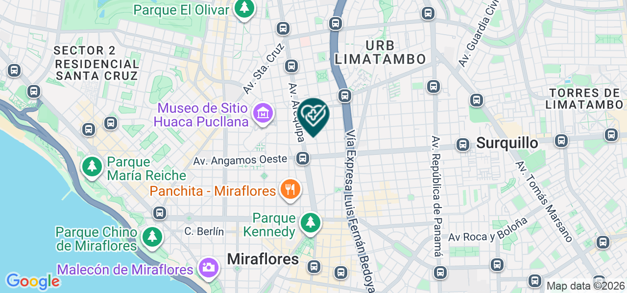 Mapa de Clinica Dental Urteaga EIRL