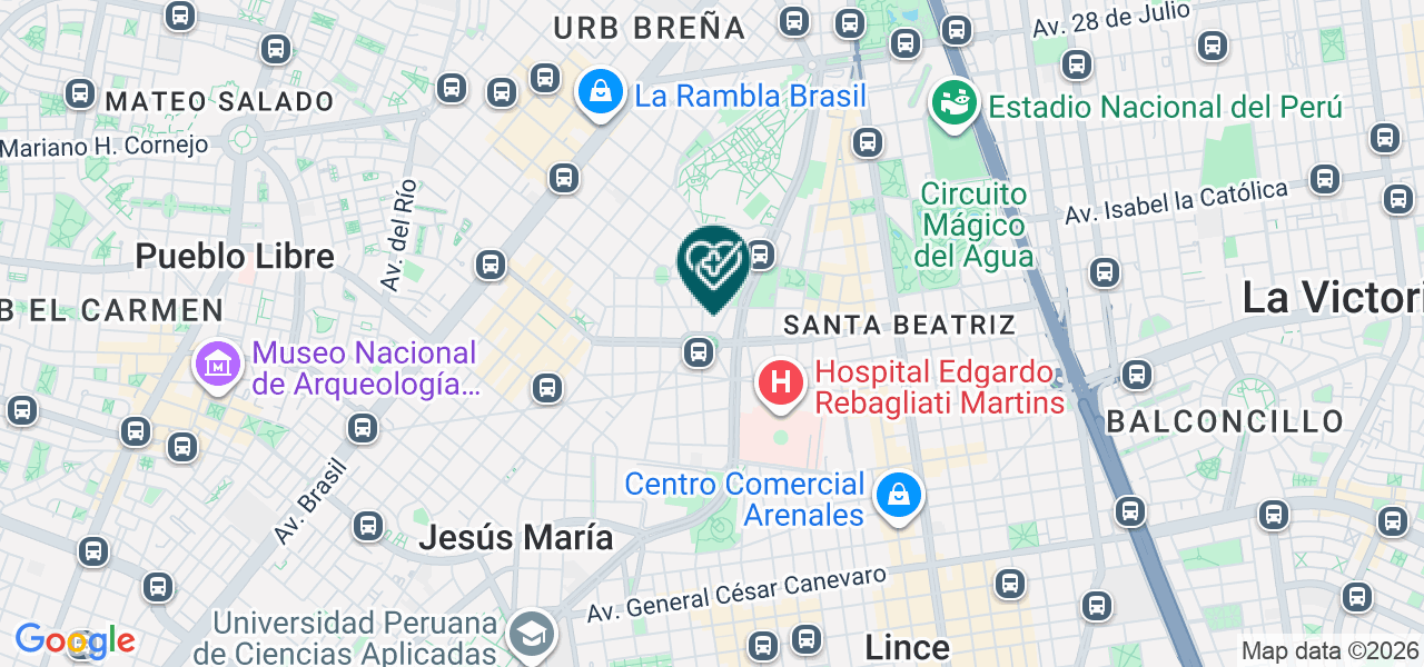 Mapa de Policlinico de Medicina Cientifico Natural