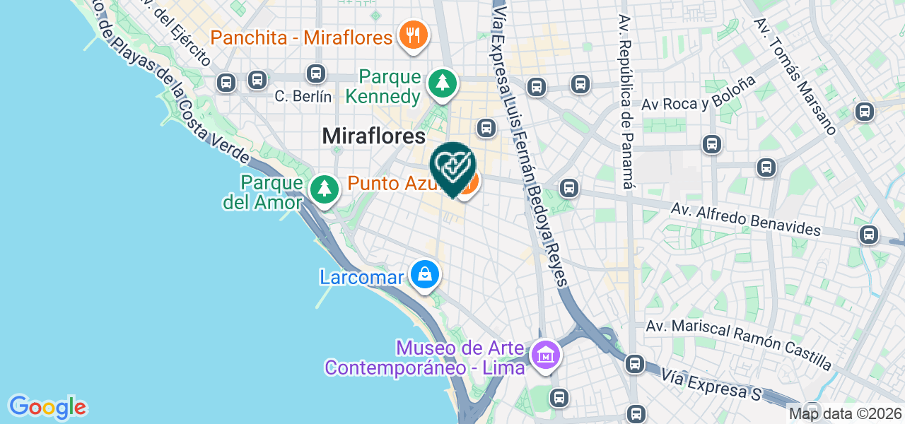 Mapa de Centros de Odontologia Integral Sonreir
