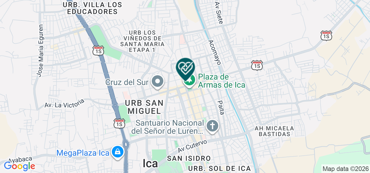 Mapa de Centro de Diagnostico Bioquim Laboratorio SCRL