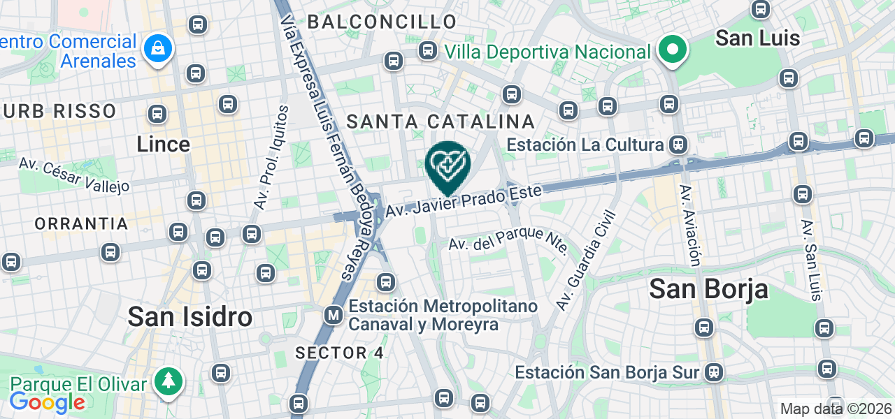 Mapa de Pediatria Ricardo Palma S.R.L.