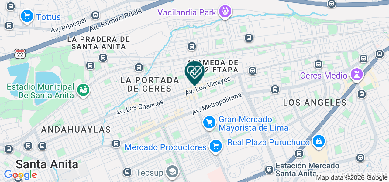 Mapa de La Gran Sonrisa SAC