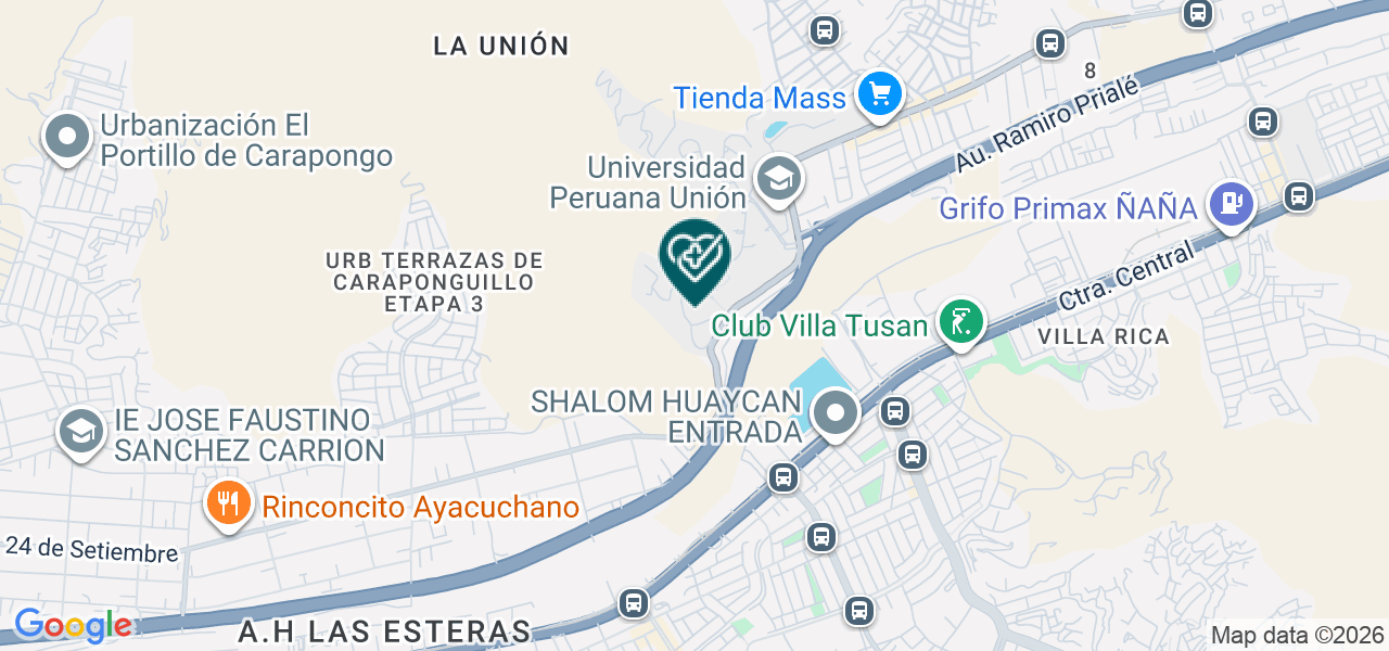 Mapa de Consultorio Medico Upeu