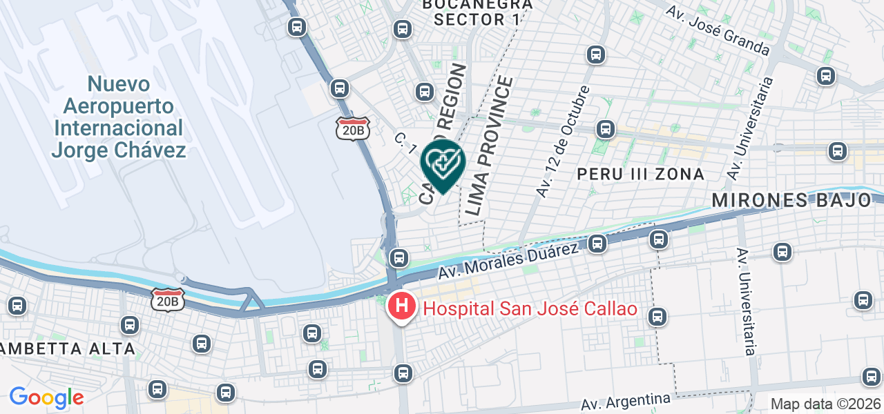 Mapa de Consultorio Dental Sarita Colonia