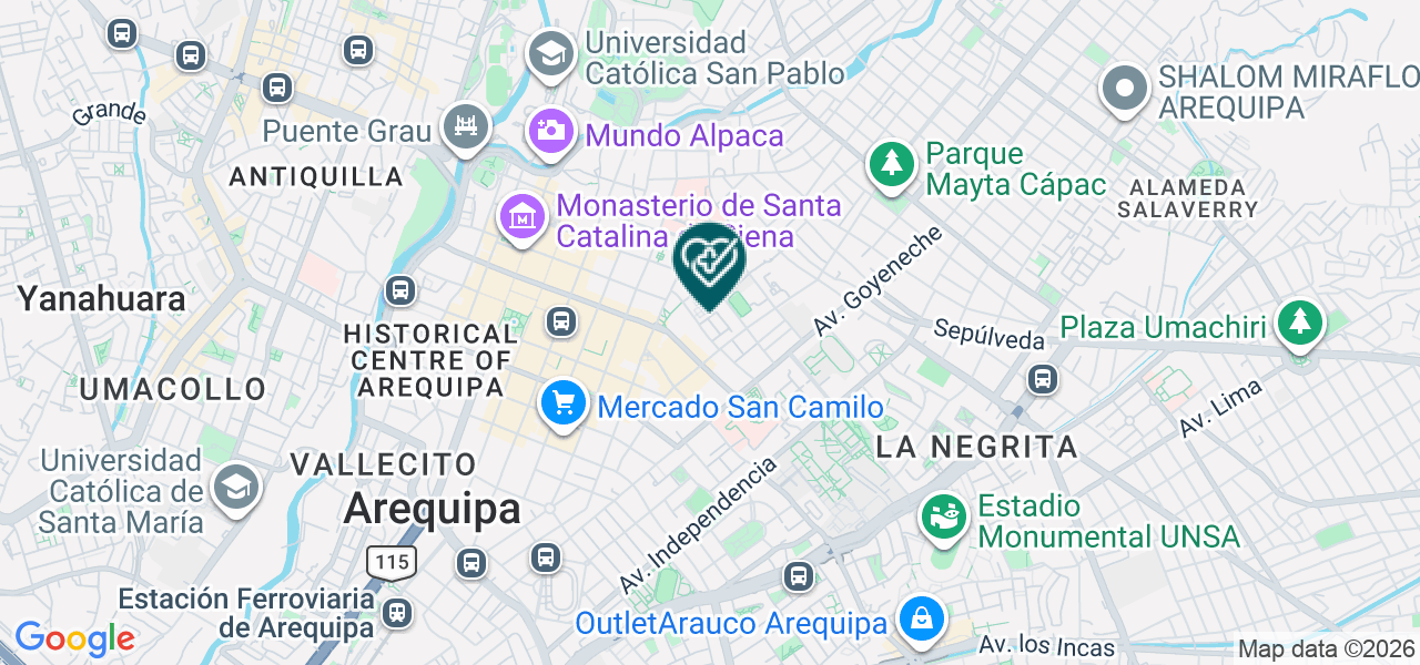 Mapa de Consultorio Medico de Dermatologia