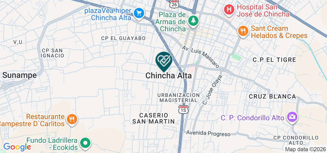 Mapa de Clinica de los Vasquez S.A.C.