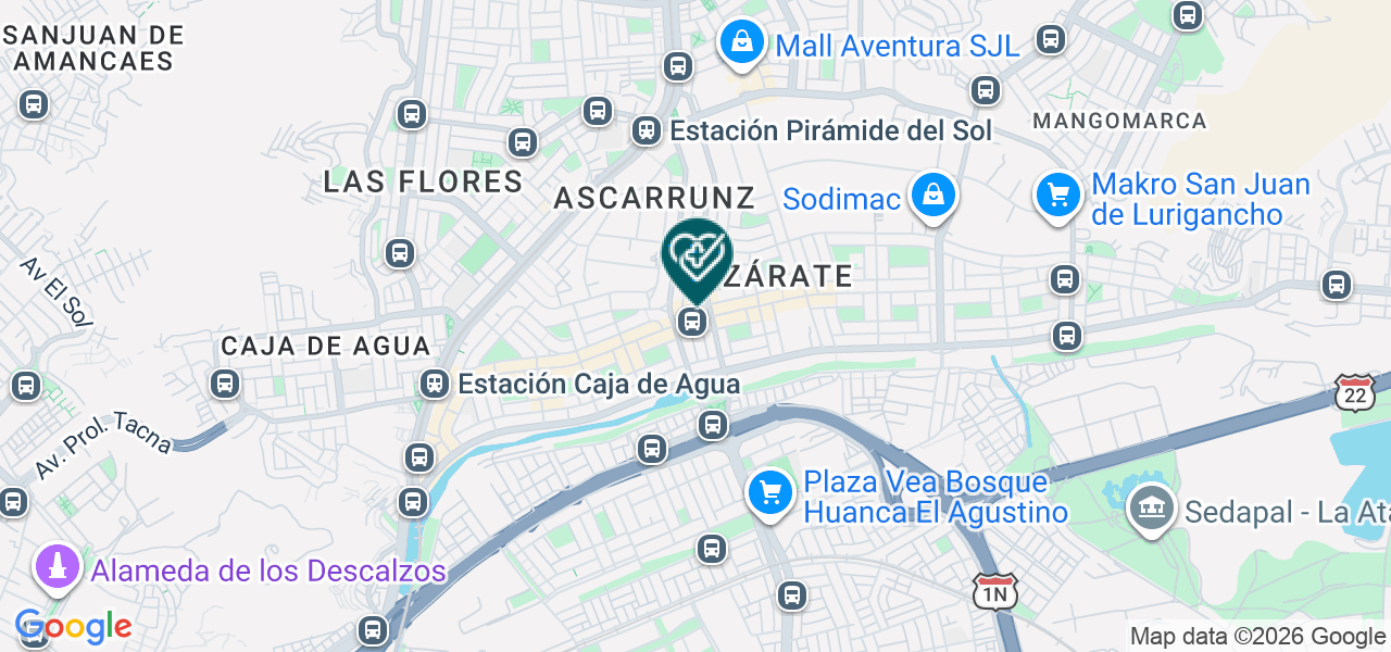 Mapa de Dental Deza