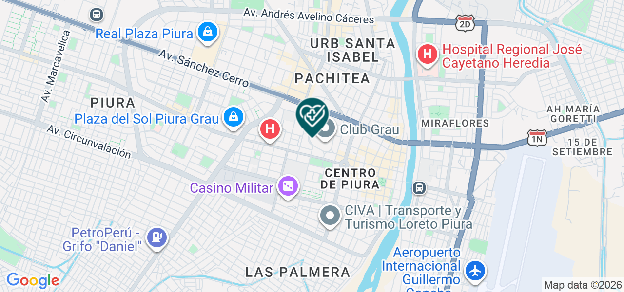 Mapa de Clinica de Hemodialisis San Francisco