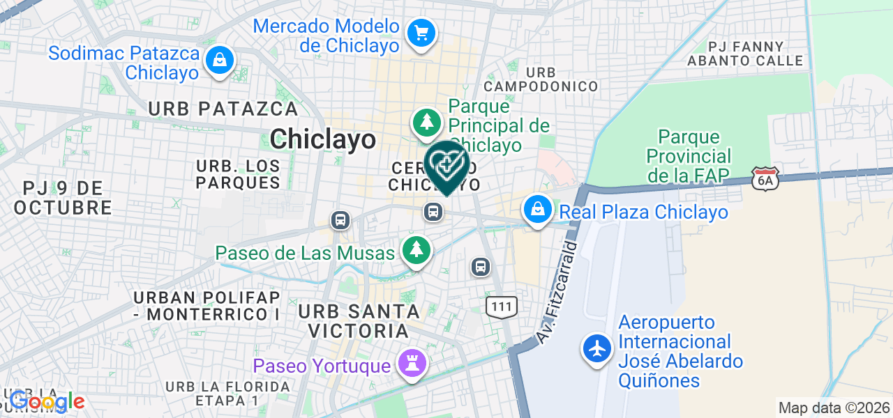 Mapa de Centro de Servicios Odontologicos "coronel