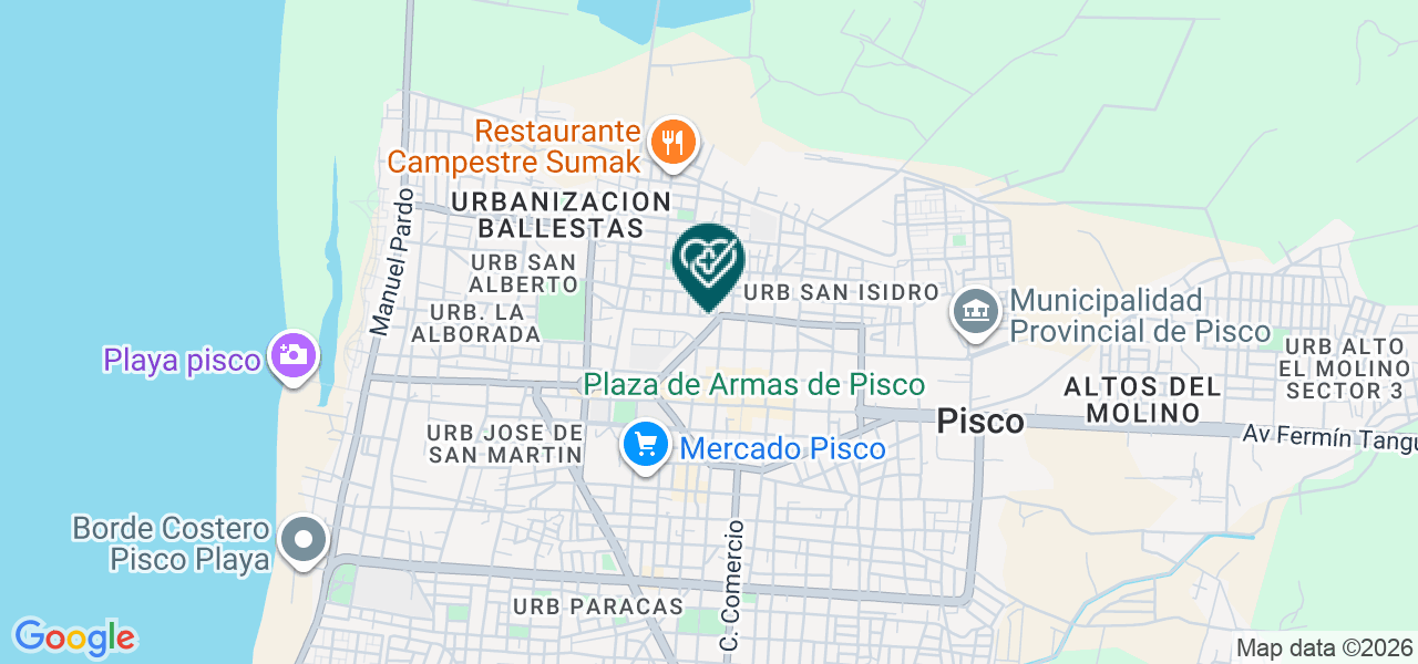 Mapa de Centro de Medicina Fisica y Rehabilitacion