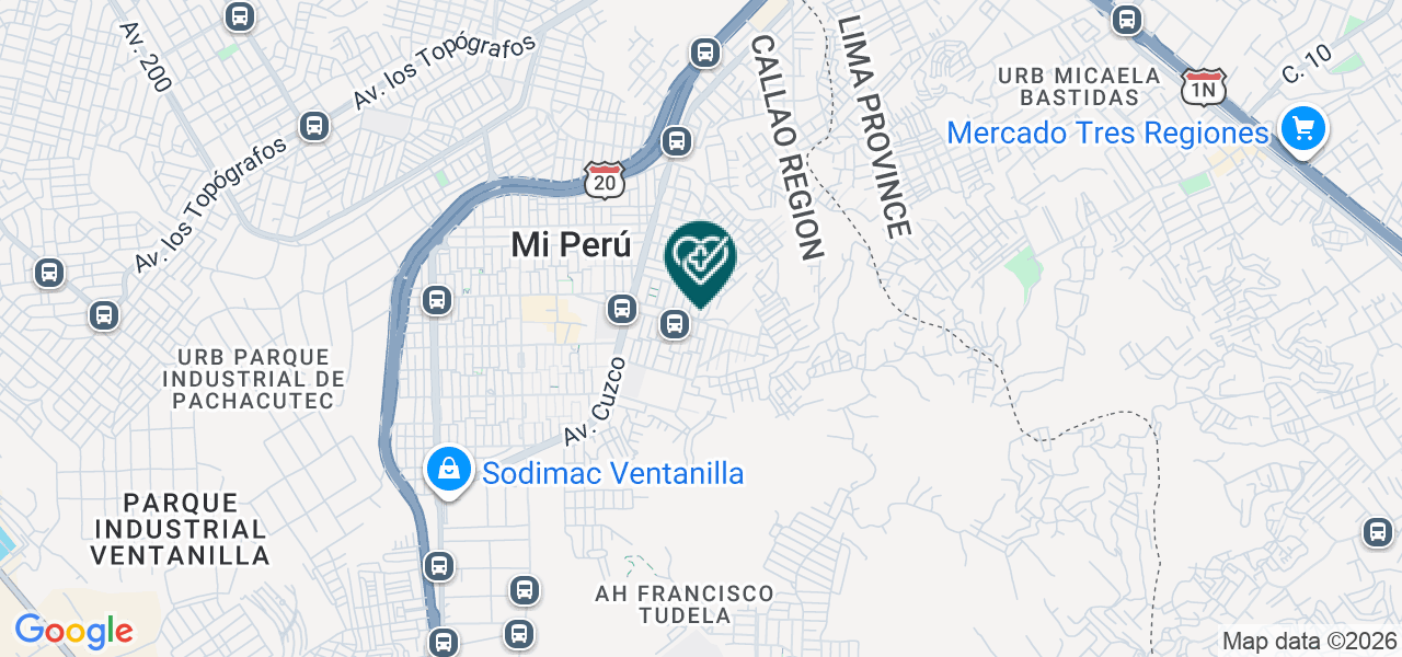 Mapa de Consultorio Odontologico Abner