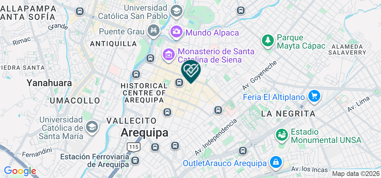 Mapa de Ortiz y Postigo Laboratorio de Patologia SAC