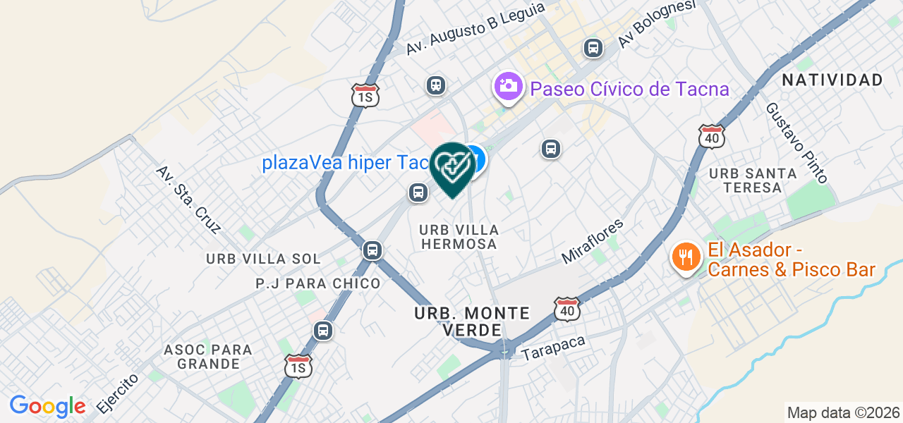 Mapa de Consultorio Odontologico la Dent