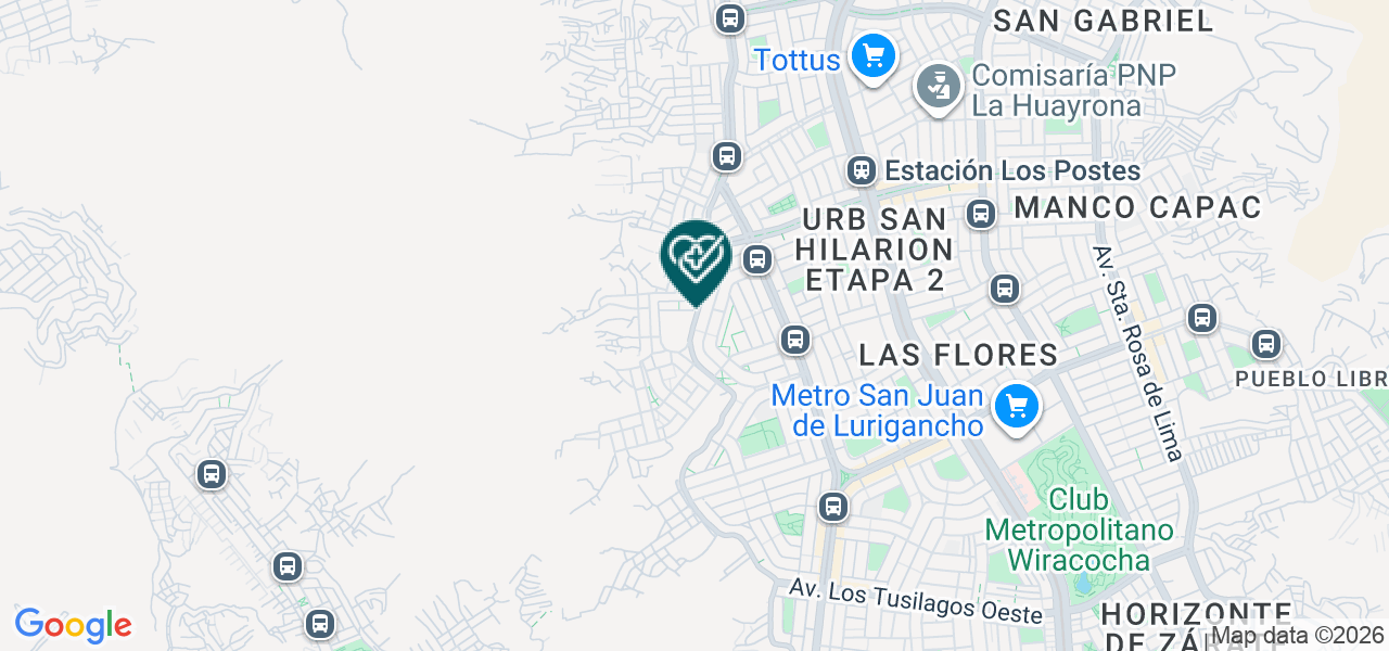 Mapa de Juan Pablo Medic Center