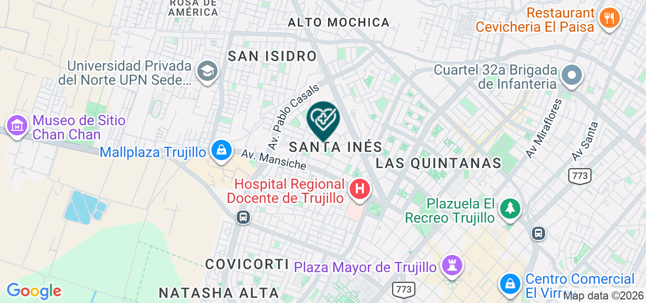 Mapa de Dermi´k Clinica Dermatológica E.I.R.L.