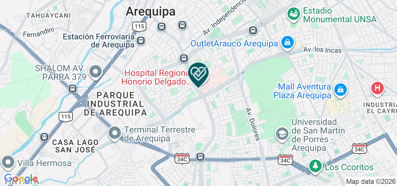 Mapa de Consultorio Dental San Benito