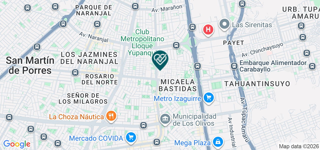 Mapa de Rodriguez Concha Anthony
