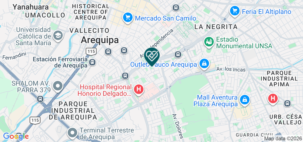 Mapa de Consultorio Medico de Ginecologia y Obstetricia