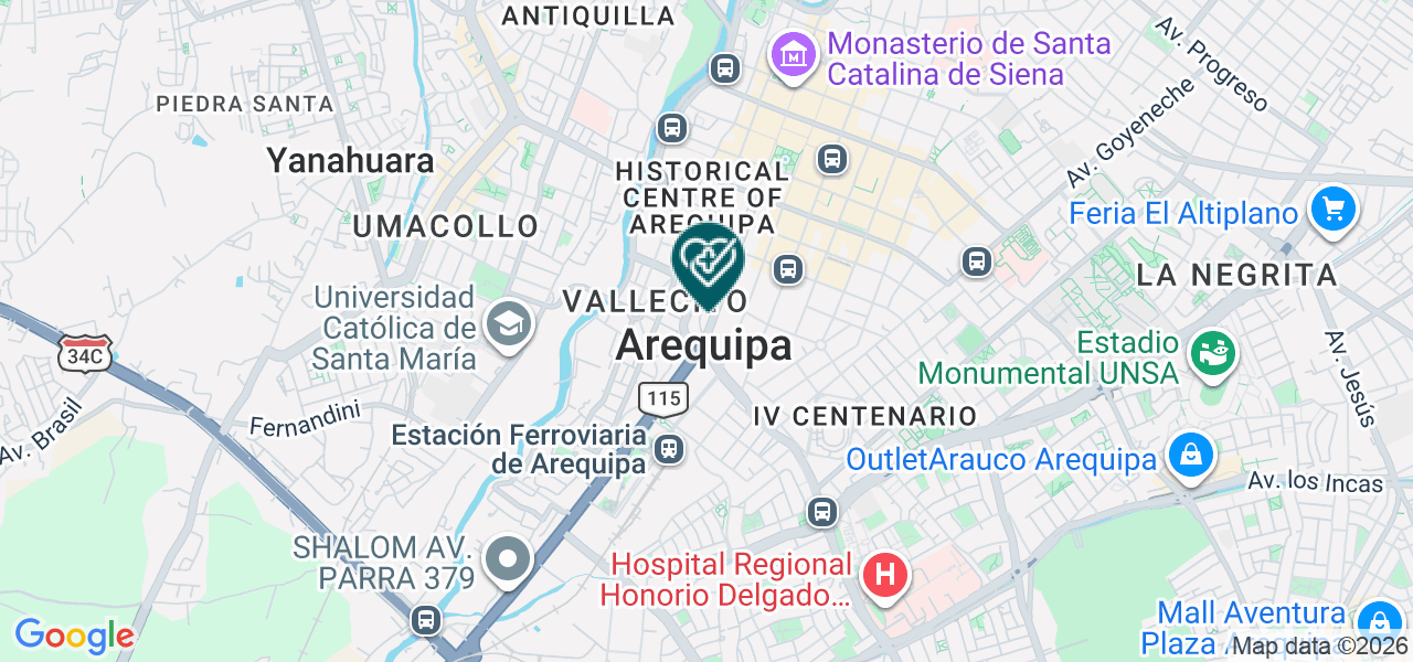 Mapa de Consultorio Medico la Merced