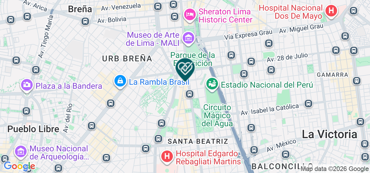 Mapa de Servicios Dental Medic S.A.