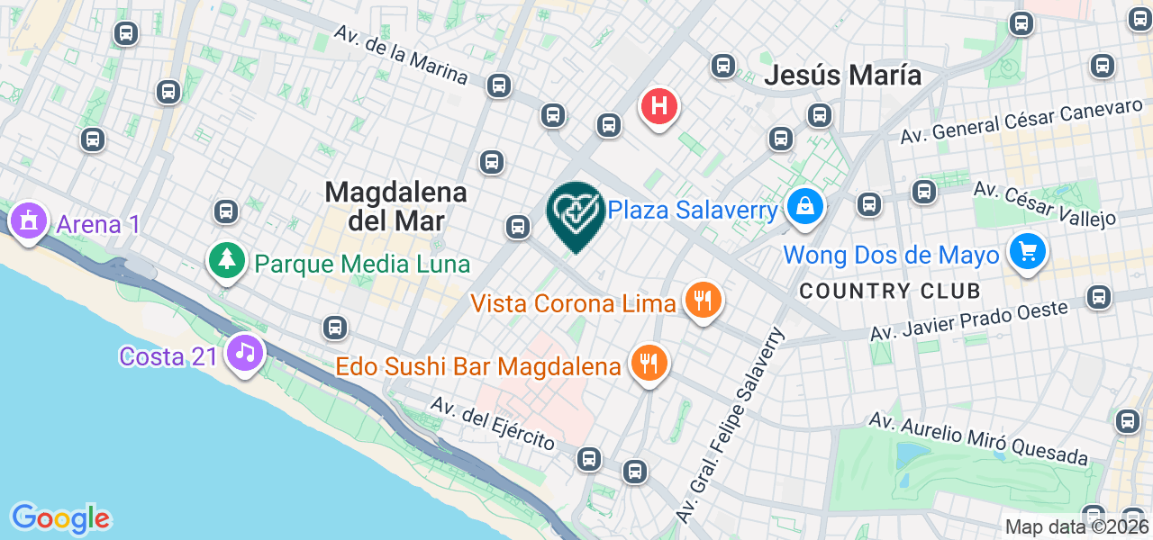 Mapa de Nice Dental Spa