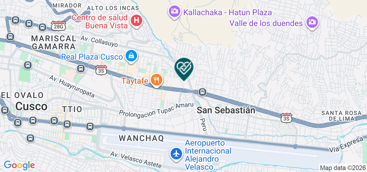 Mapa de Asprece Cusco