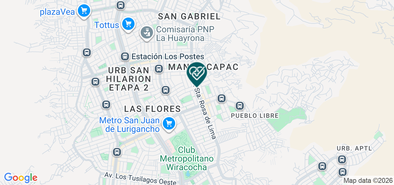 Mapa de Servicio Dental y Medico Nuñez y Castañeda