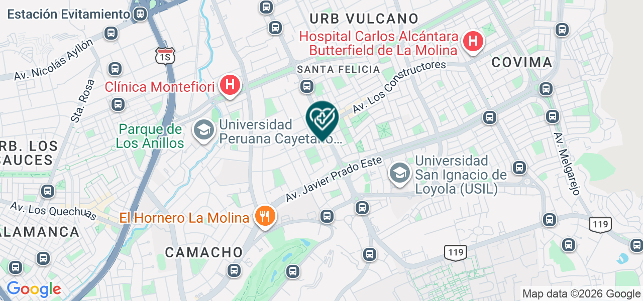 Mapa de Vitalis Consultorios Medicos