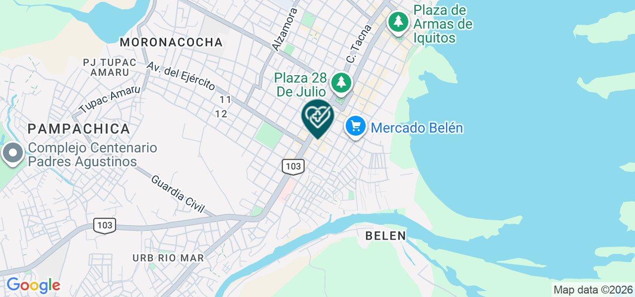 Mapa de Centro Medico del Ahorro