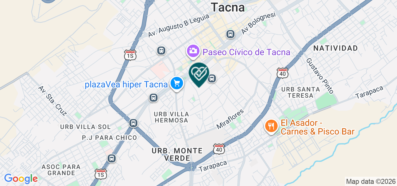 Mapa de Centro Medico San Pedro S.A.C.