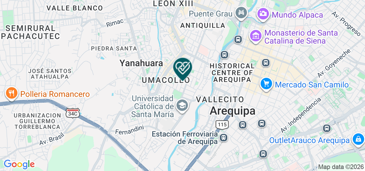 Mapa de Centrodent