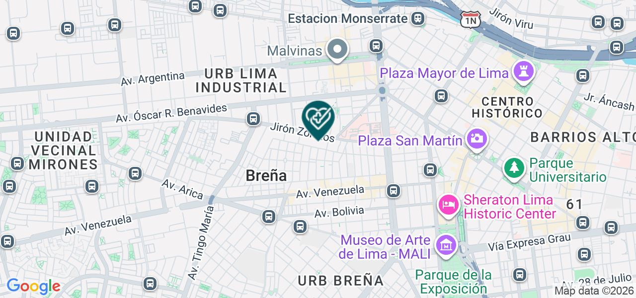 Mapa de Consultorios de Otros Profesionales de la Salud