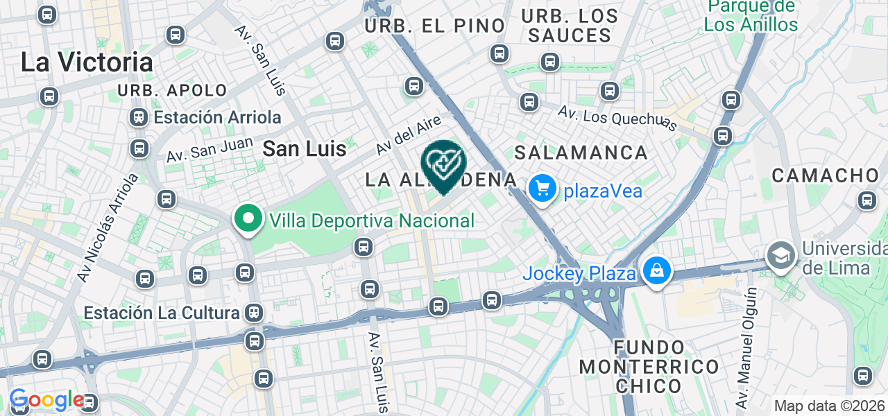 Mapa de Servicios Especializados en Medicina Doctor Cota E.I.R.L. - Sesmedic Doctor Cota E.I.R.L.