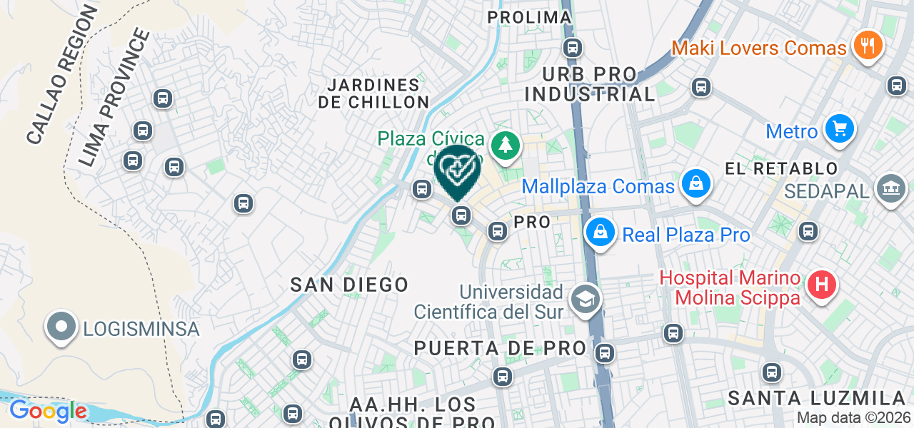 Mapa de Consultorio Medico