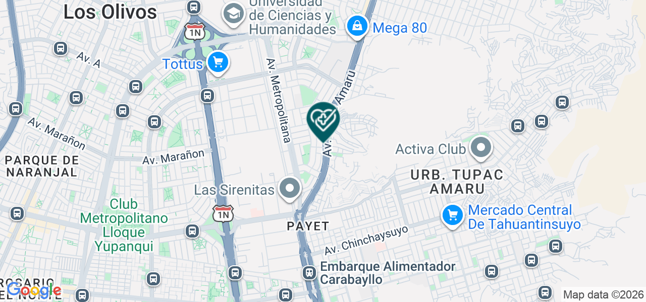 Mapa de Policlinico Lab Fray
