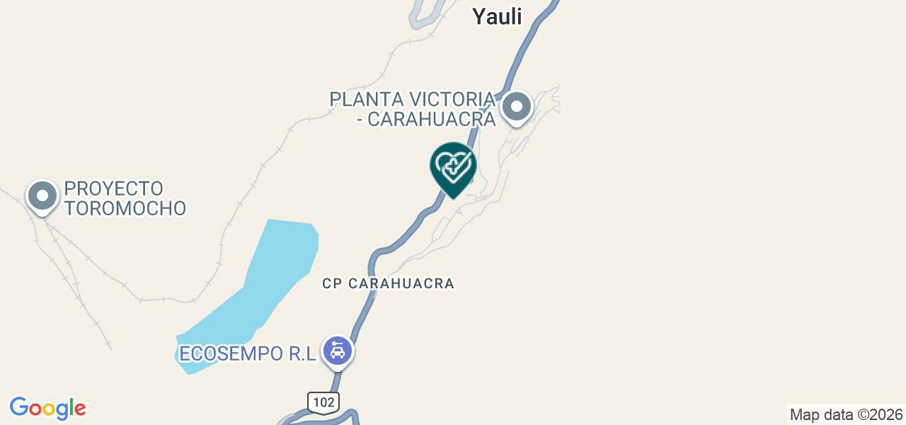 Mapa de Centro Medico Tunel - Carahuacra