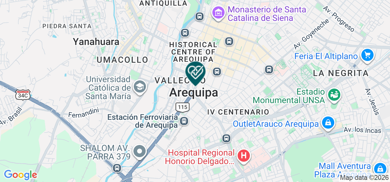 Mapa de Consultorio de Enfermeria Virgen de Chapi