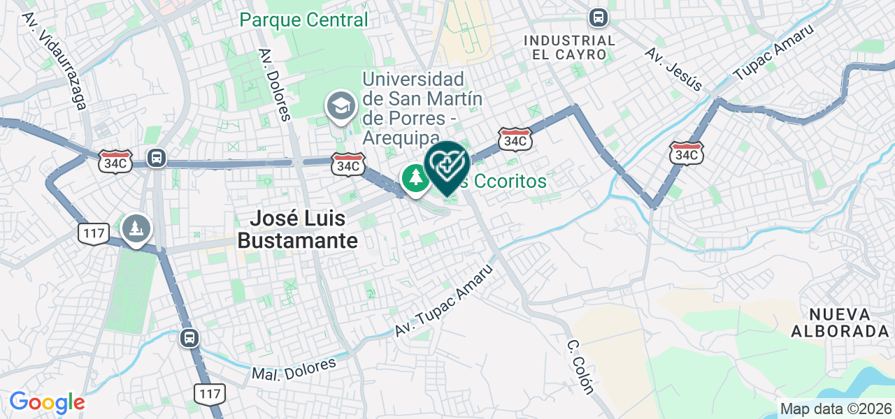Mapa de Centro Odontologico Happy Dents