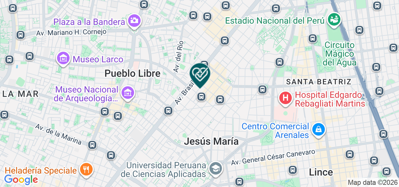 Mapa de Centro Odontologico Perfect Dentistry S.A.C.