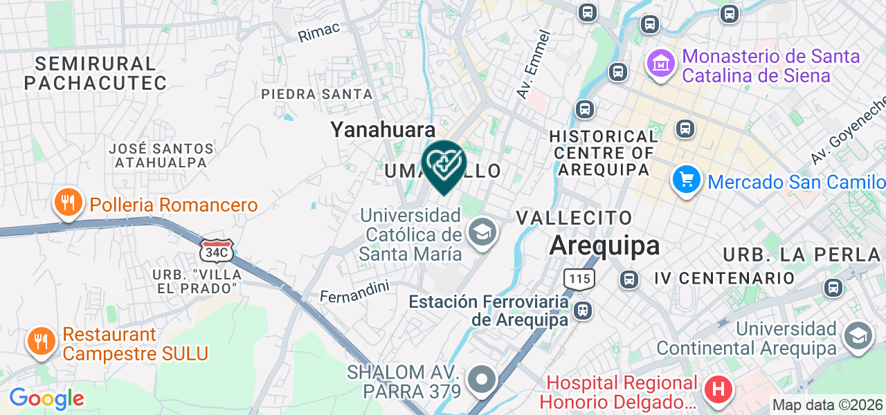 Mapa de Consultorio Médico de Medicina Física y Rehabilitación