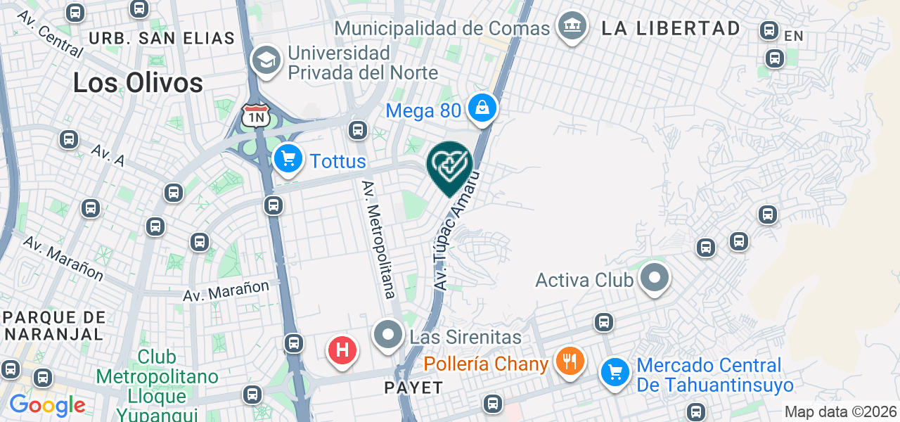Mapa de Hiperbarico Perimedic
