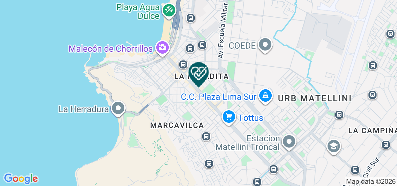 Mapa de Centro Medico Mendoza E.I.R.L.