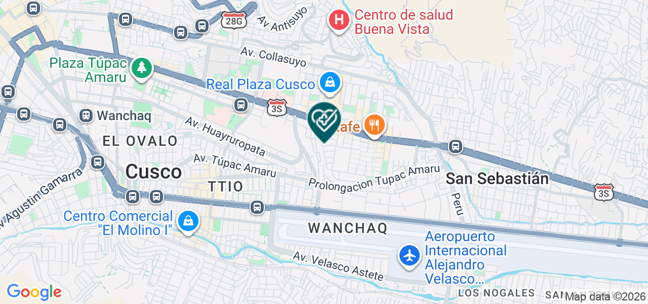 Mapa de San Rafael Servicios de Salud S.A.C.