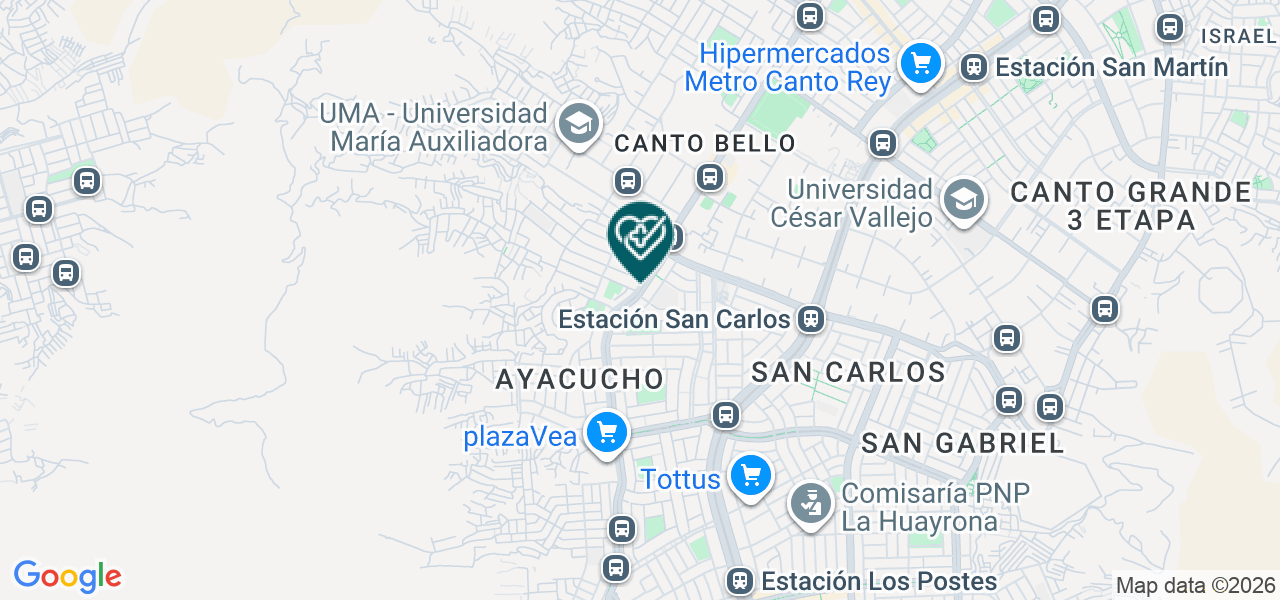 Mapa de Consultorio Dental Prevident