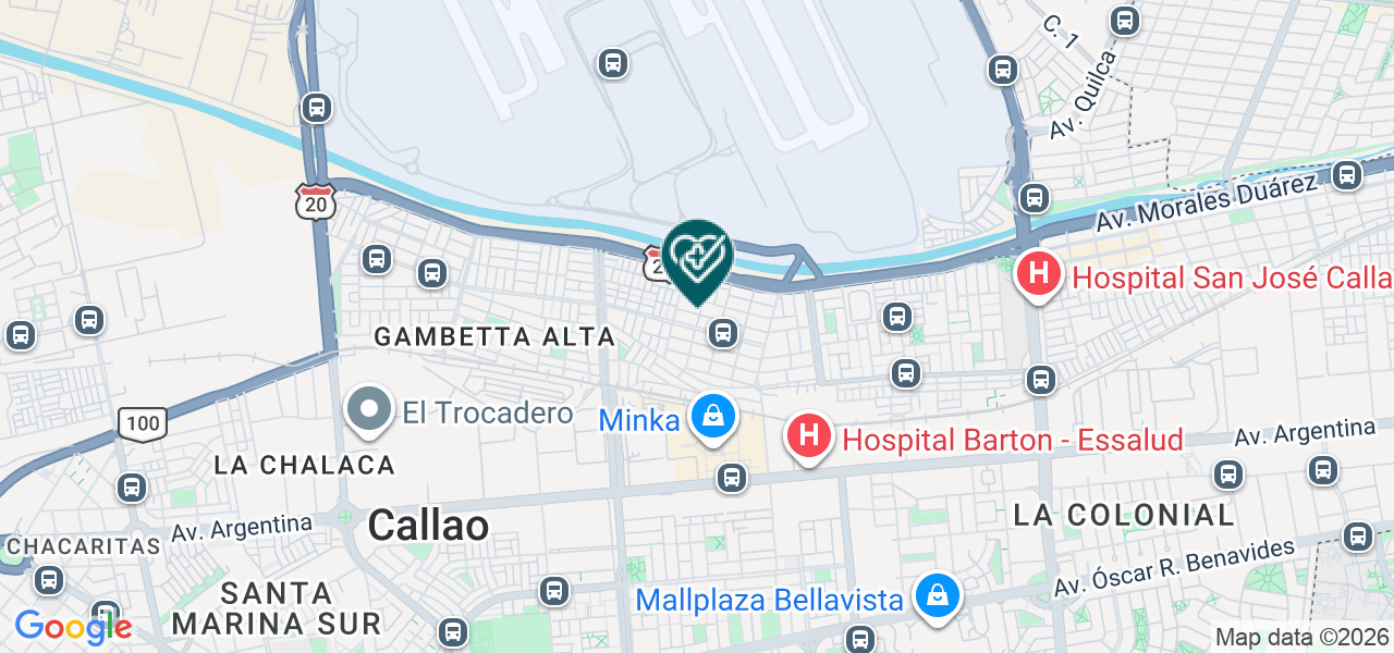 Mapa de Servicios Odontologicos Vera S.A.C.