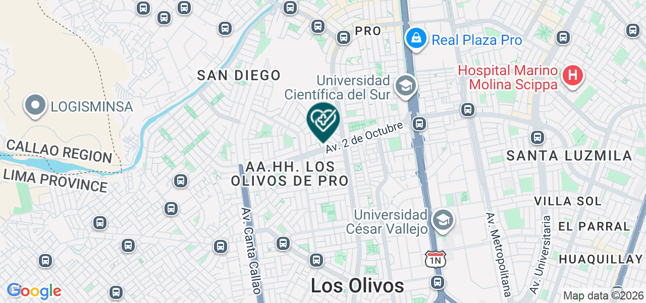 Mapa de Dental Solidario