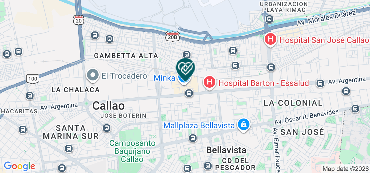 Mapa de Opticas Fashion Center EIRL