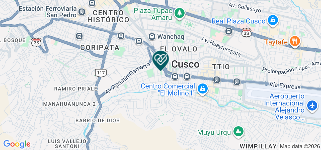 Mapa de Odontoquilca Santiago